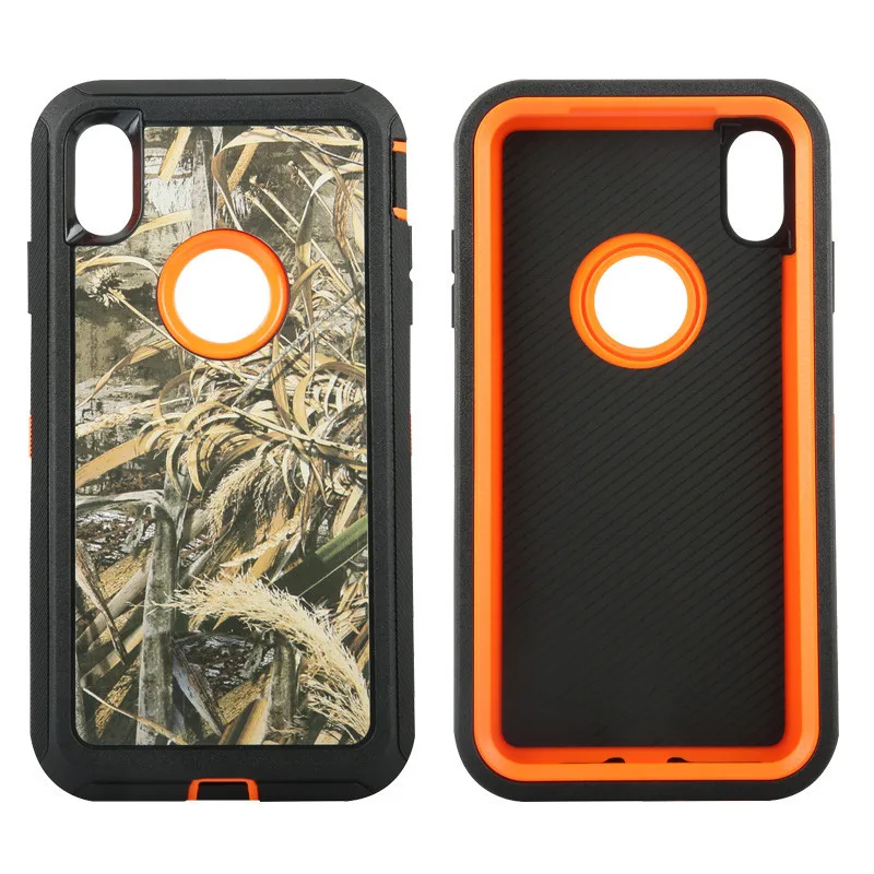 Прочный двухслойный защитный бронированный чехол для iPhone 6 6s 7 8 Plus X XS MAX XR Heavy Duty