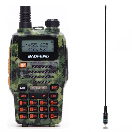 camo 771 antenna Baofeng A-52 8 Вт мощная рация cb двухстороннее радио 10 км дальний трансивер 8 Вт портативное обновление A52 UV-5R - Цвет: camo 771 antenna
