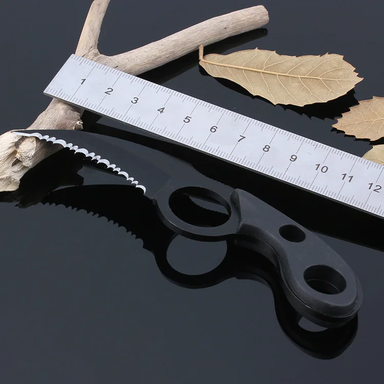 Swayboo outdoor defensive claw - sawtooth bear scabbard survival knife camping mini training fixed kifen | Инструменты