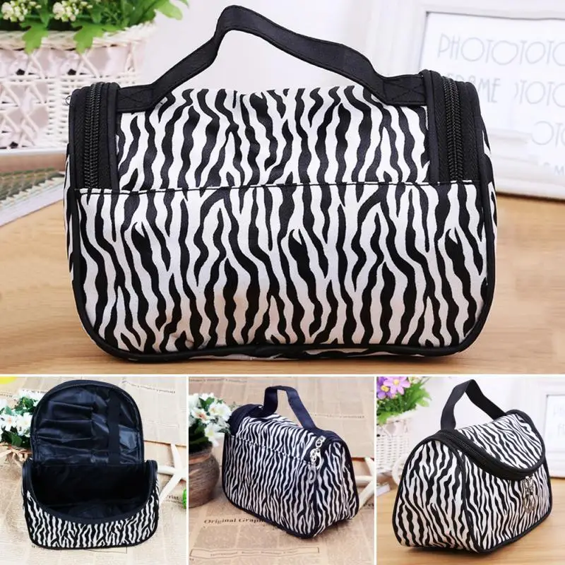 Косметичка женская нейлоновая черная белая для косметики|handbag organizer|cosmetic bag nylonbrand