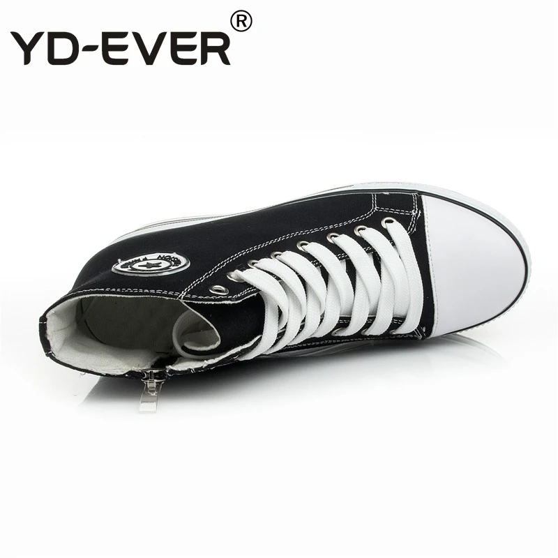 Женские парусиновые туфли на танкетке повседневные туфли-лодочки скрытом