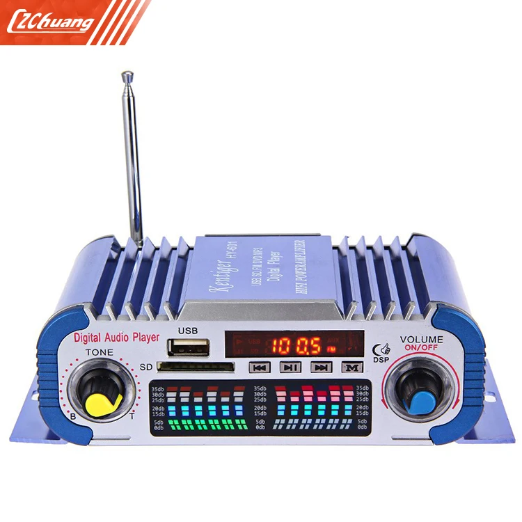 Hy601 USB FM аудио 12 В ВОДИТЬ Автомобиль Стерео Усилители домашние Радио MP3 Динамик Hi Fi