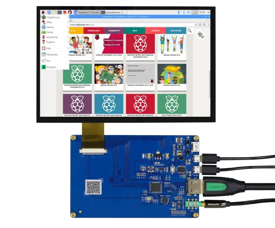 ЖК дисплей IPS 10 1 дюйма HDMI TFT 1280x800 USB конденсатор сенсорный привод 3 5 мм интерфейс