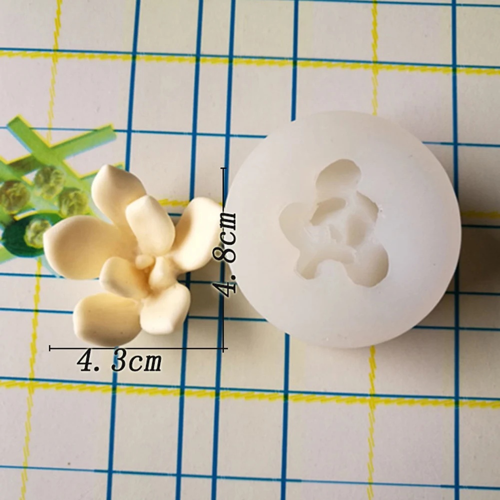 Succulent Cake Mold 3D Silicone Cactus Candles Handmade Molds Diy Plants Silicon Fondant For Cupcake Decoration No.8 S | Дом и сад