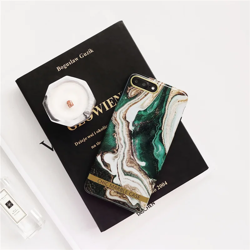 Чехол для iphone xr мягкий чехол Apple Phone Smooth Retro Marble Trend X XsMAX 8Plus 7Plus 6splus | Мобильные