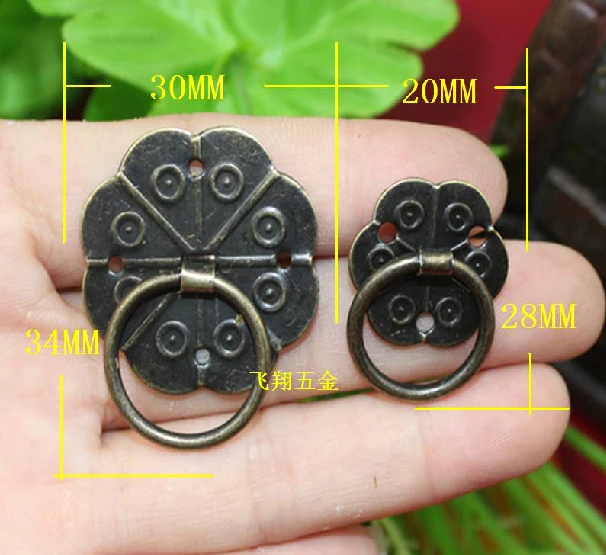 50 шт. винтажный Сливовый цветок комод выдвижные ручки/рустикальная ручка ручки |