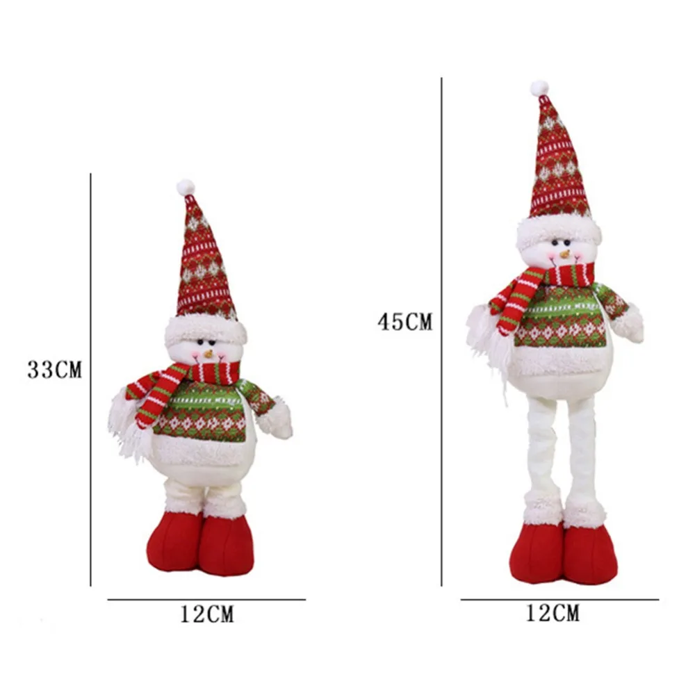 Рождественские куклы плюшевые животные Санта Клаус снеговик украшения для дома