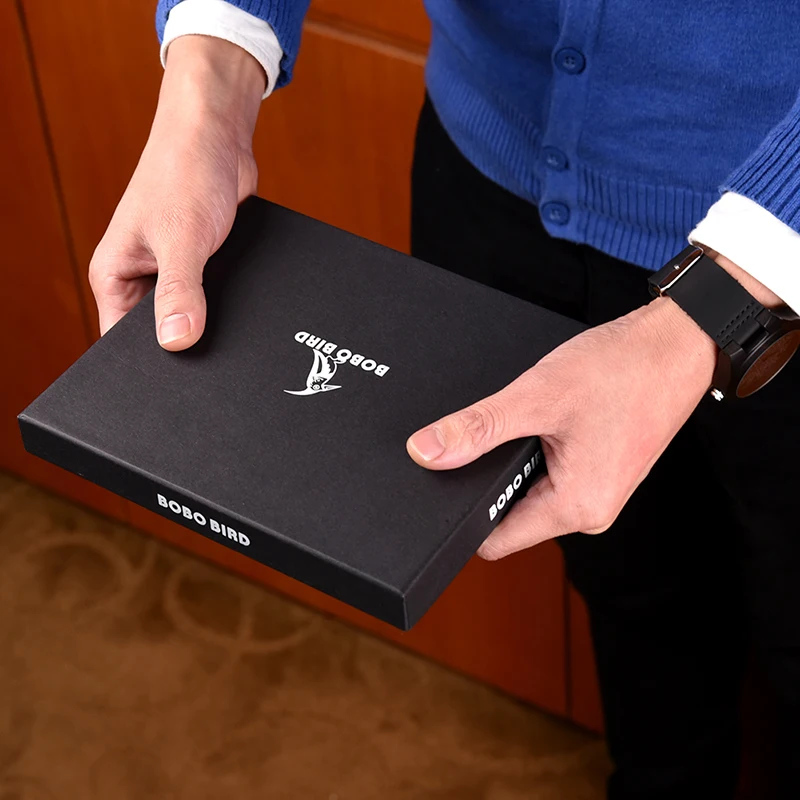 

Personalized Gift Set Bifold Wallet and Wooden Watches for Men Genuine Leather Money Purse Custom Gift for Son