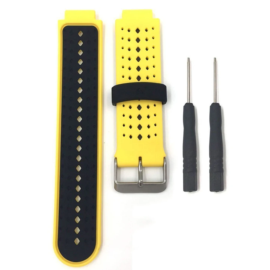 Сменный ремешок для смарт часов SCOMAS Универсальный мягкий силиконовый Garmin Forerunner