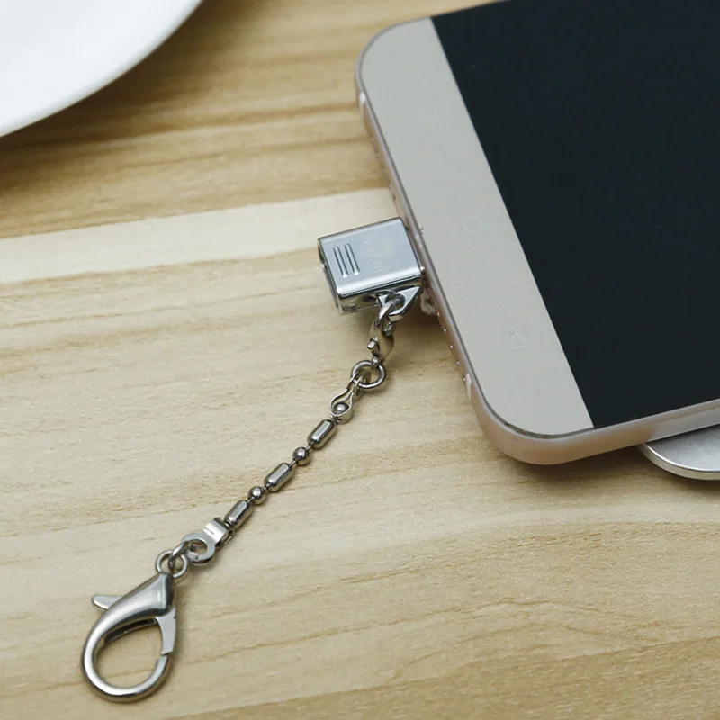 Адаптер Type C Micro USB в конвертер с брелком для Samsung HTC MacBook JLRJ88|Переходники и адаптеры|