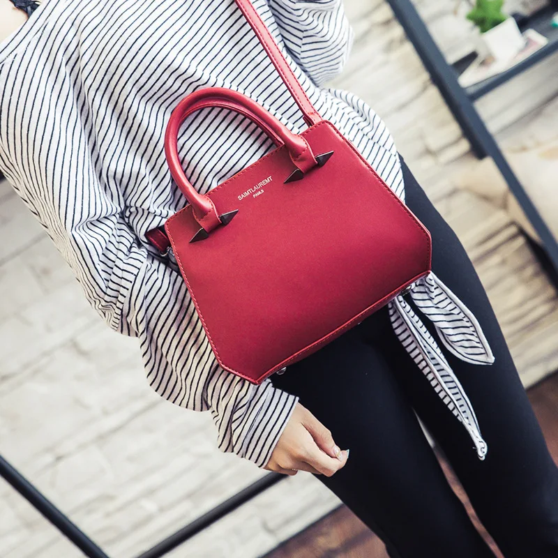 2017 Женщин Конструктора Сумка Трапеция ИСКУССТВЕННАЯ Кожа Случайный Маленький