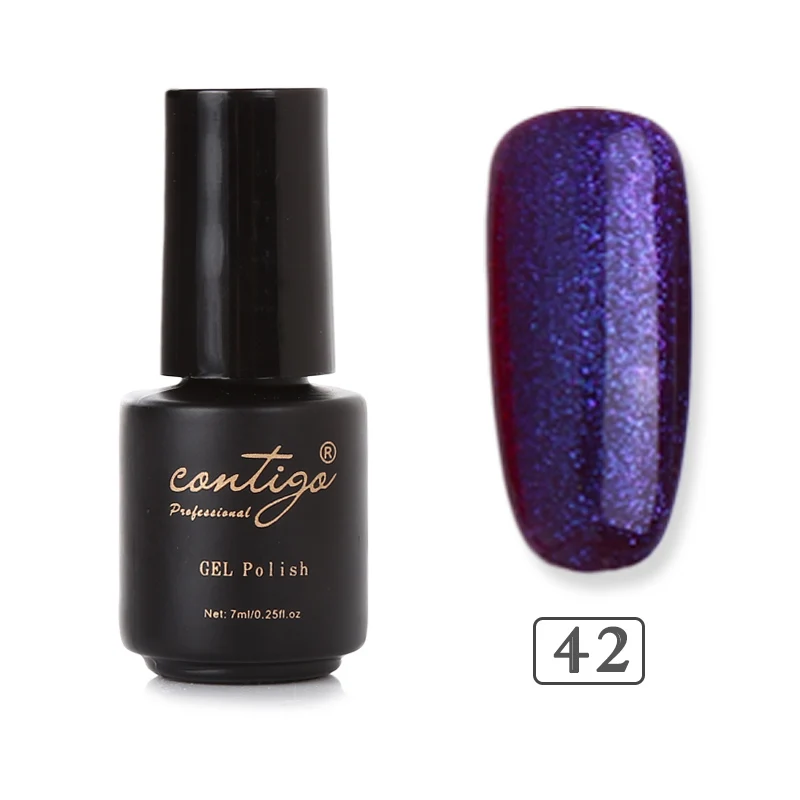 Contigo Nails Art полуперманентный Гель-лак для ногтей УФ замачиваемый гель для ногтей цветной набор Горячая Распродажа Bluesky маникюрный лак гибридный - Цвет: 42