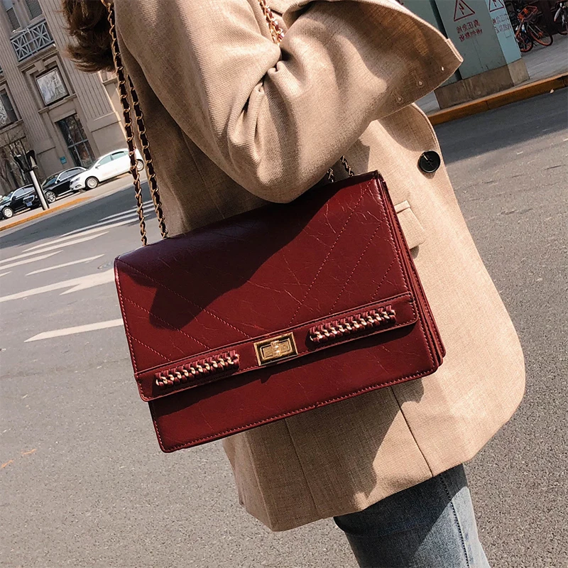 

Senior sense chain big bag female new summer messenger bag wild ins large capacity shoulder bag