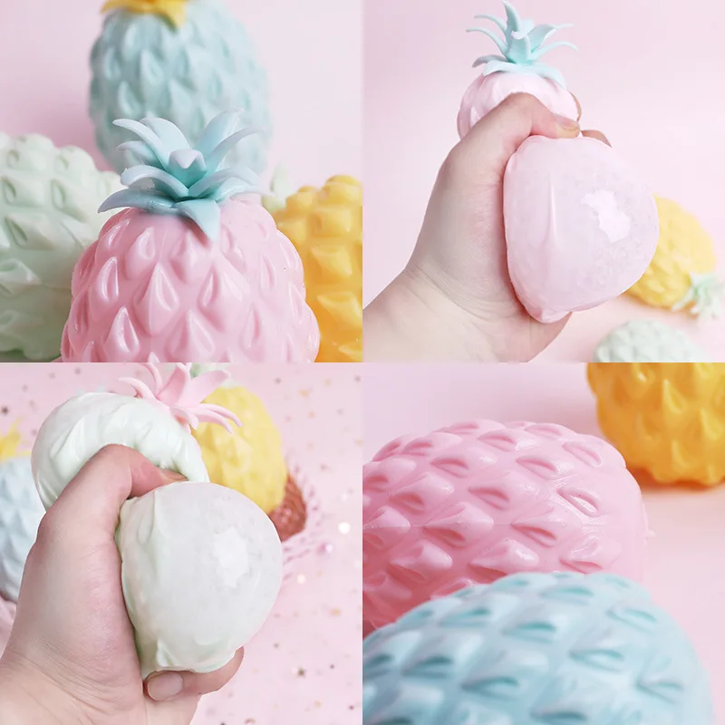 Милые мягкие игрушки с ананасом супер большие сжимаемые медленно