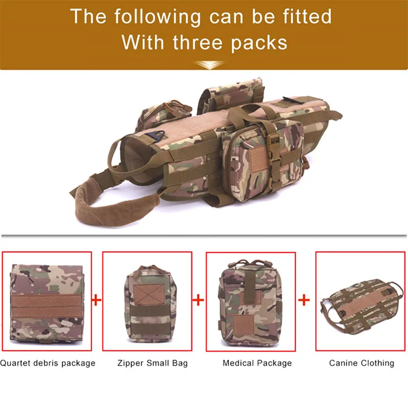 Аксессуары для крупных собак «Охотничья боевая куртка» для использования на открытом воздухе, тактическая одежда армии, грудной жилет для тренировок.