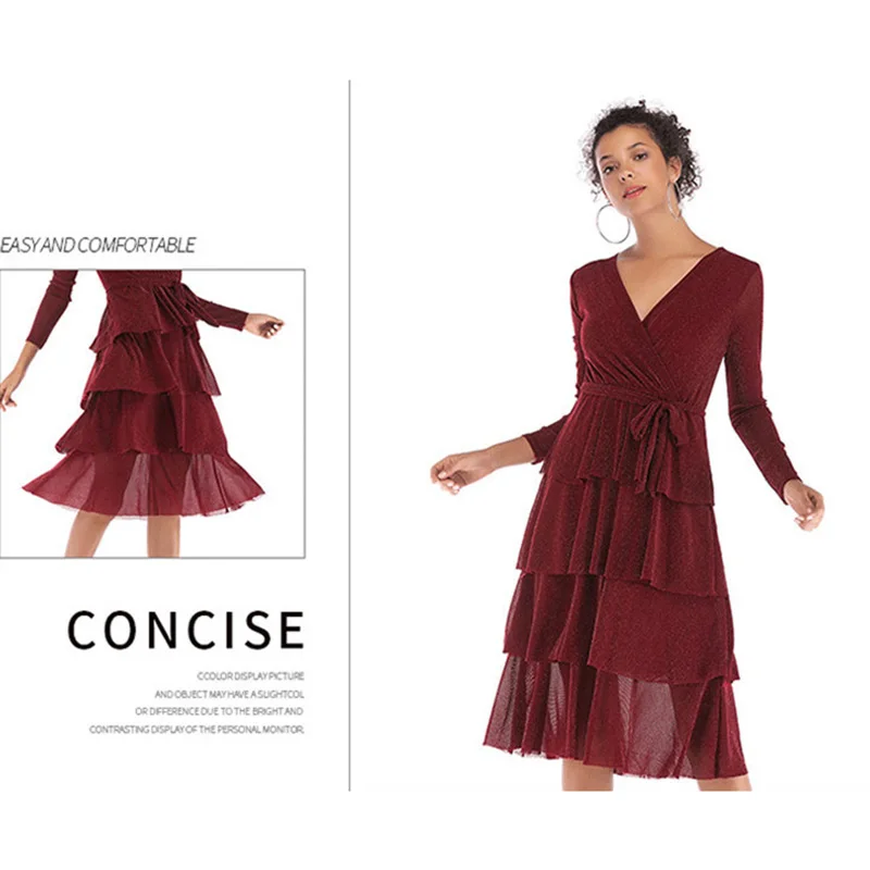 Женское платье с принтом на весну и осень элегантное свободное стильное длинное