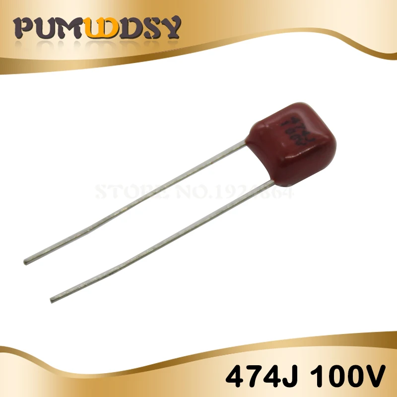 10 шт. 100V474J 0 47 мкФ 5% шаг 5 мм 470nf 474 100V CBB полипропиленовый пленочный