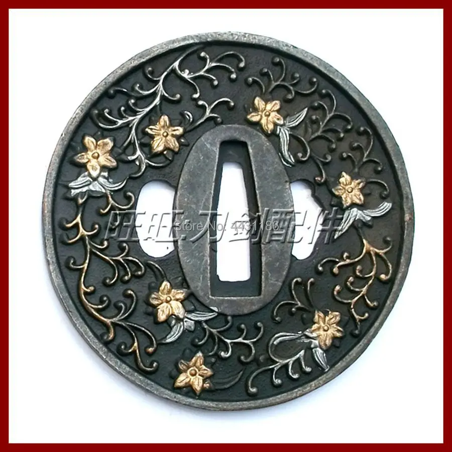 Защита Tsuba из сплава для японского самурайского меча Катаны DIY фитинг не