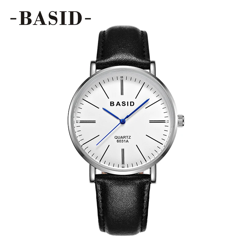 

BASID Quartz Watches Women Genuine Leather Big Dial Casual Fashion Dress Watch Lady Wristwatches Reloj de pulsera Drop Shipping