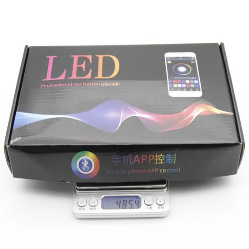 Автомобильный светодиодный цветной измеритель холодного света украшение для