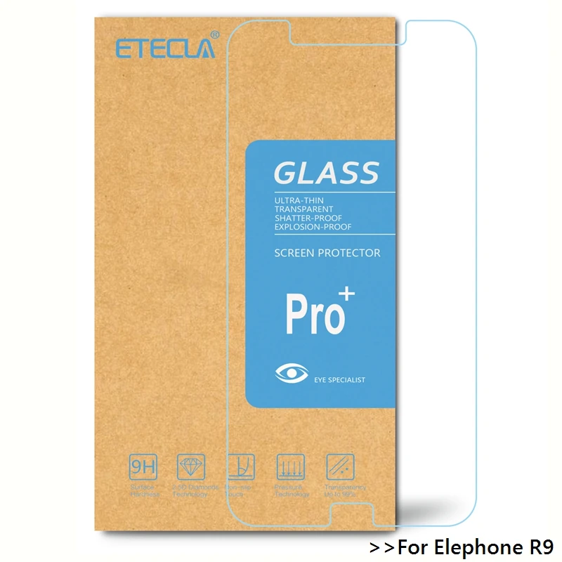 3 шт. Elephone R9 закаленное Стекло на R 9 Экран протектор 0 33 мм HD супер | Мобильные