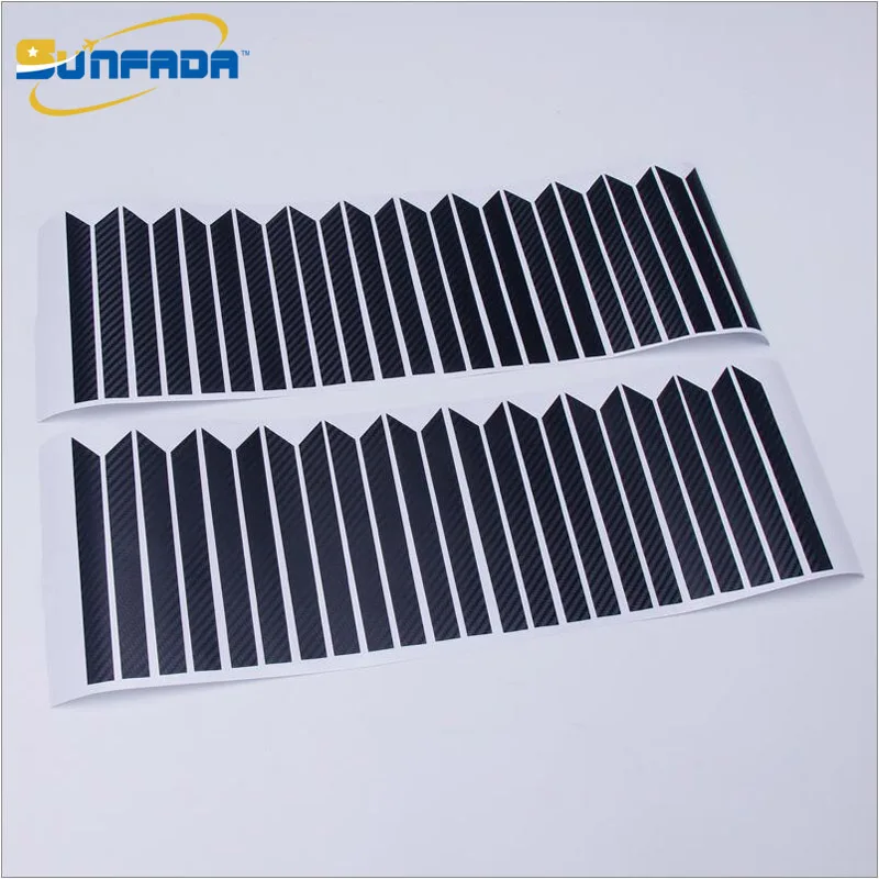 SUNFADA 18 дюймов черный ступица колеса углеродного волокна автомобильные наклейки