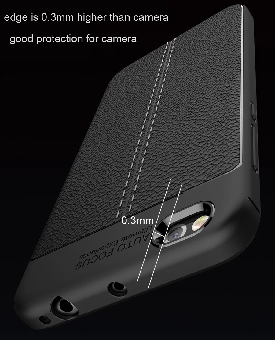 Dermatoglyph чехол для Xiaomi Mi5C Mi 5C Мягкий ТПУ силиконовый личи шаблон кожаный текстурный