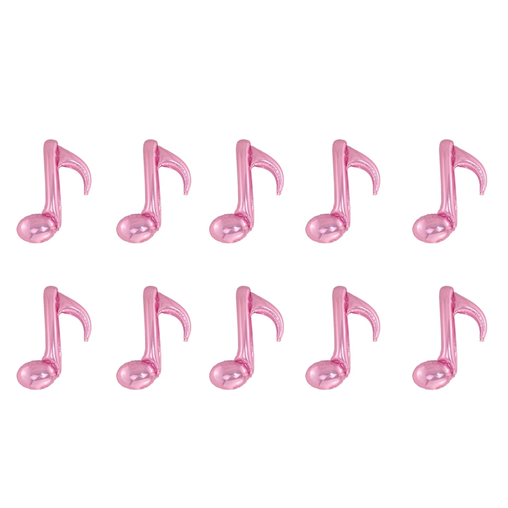 10 шт. фольгированные воздушные шары в виде музыкальных нот|Воздушные и