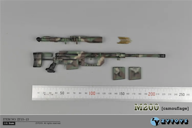 Brand New 1/6 Масштаб Оружие Модель Игрушки Барретт M82A1/M200 Снайперская Винтовка Для 12