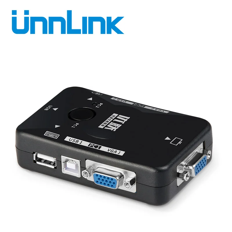 Квм переключатель Unnlink VGA 2 шт. USB 0 1080P 60 Гц для ПК ноутбука монитора мыши клавиатуры