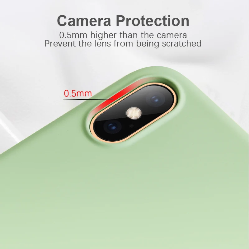 Xiaomi Mi 8 Lite case Liquid Silicone Soft Candy Phone back Case For Cover MI Mi8 Cute Protective Shell |