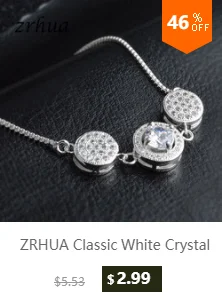 ZRHUA роскошный женский 925 серебряный браслет регулируемые браслеты из бисера для женщин модные ювелирные изделия Новинка