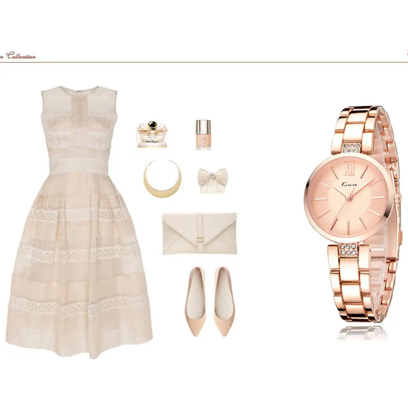 Брендовые женские часы KIMIO модные повседневные кварты наручные с ремешком из