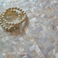 natural 100 white chinese freshwater shell mother of pearl mosaic tile for kitchen and bathroom decoration wall tile
