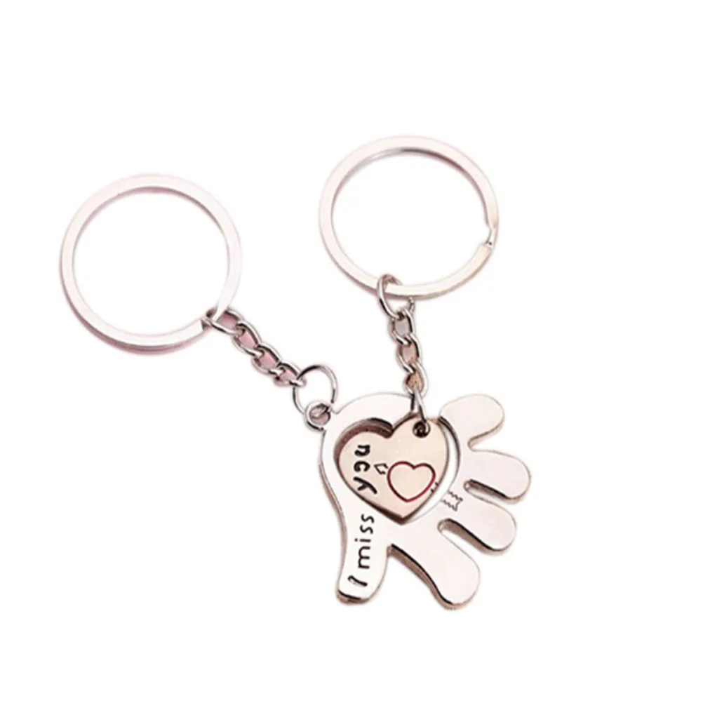 Couple Keychain Keyring Lover Sweetheart Gift for Valentine Day / Wedding Anniversary Birthday (Silver) | Автомобили и мотоциклы