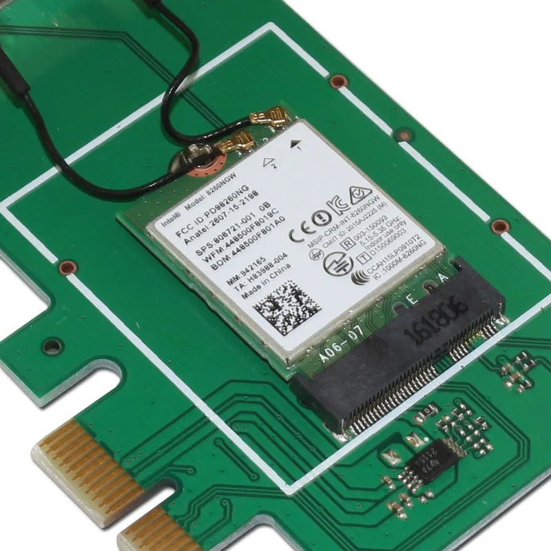 Winyao PCE 8260AC PCI E X1 Desktop 2 4/5 ГГц двухдиапазонный адаптер беспроводной сетевой карты NIC