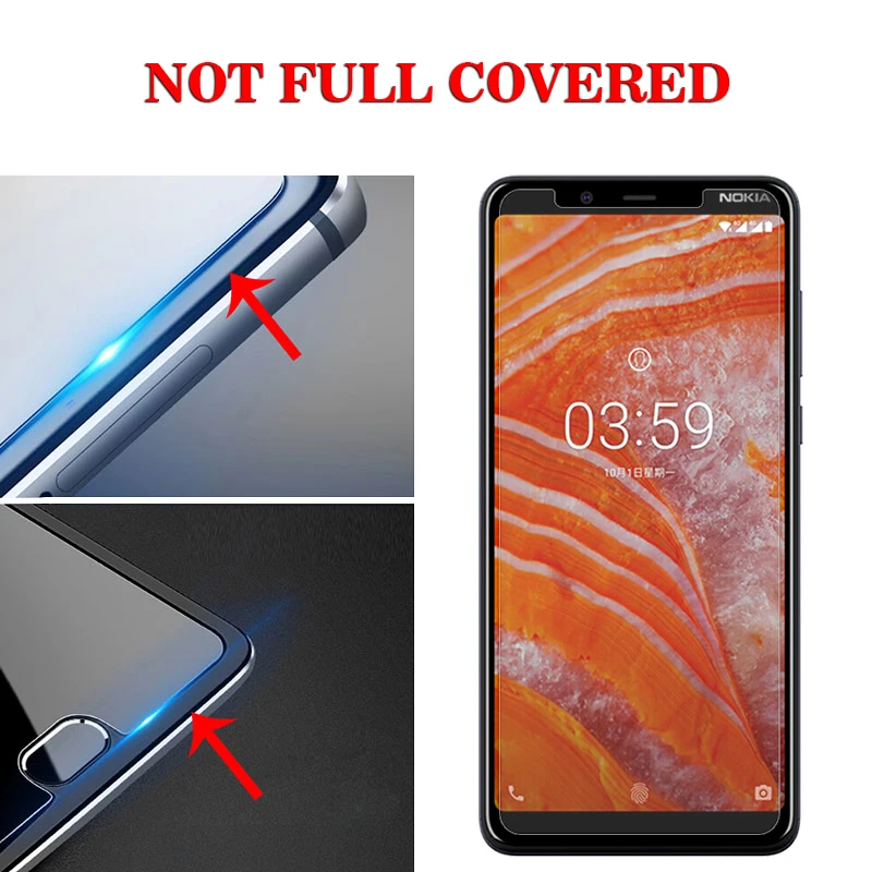 2.5D 9H для экрана из закаленного стекла Nokia 3 5 6 7 8 2 1 Экран протектор защитное стекло