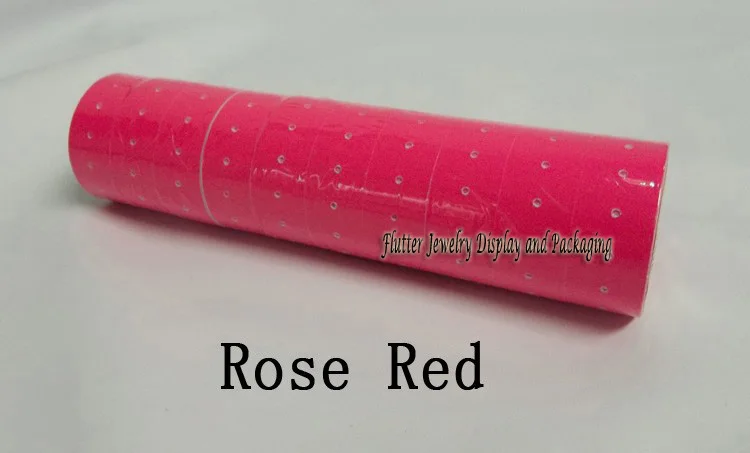 Rose red Шесть цветов 10 рулонов бочка 4000 шт стикер для цены клейкие бумажные наклейки для ценника Заправка для MX-5500 ценник метка пистолет Lableller - Цвет: Rose red