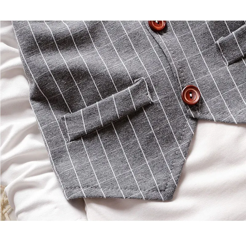 Коллекция 2017 года детская одежда костюм в клетку Костюм Джентльмена для