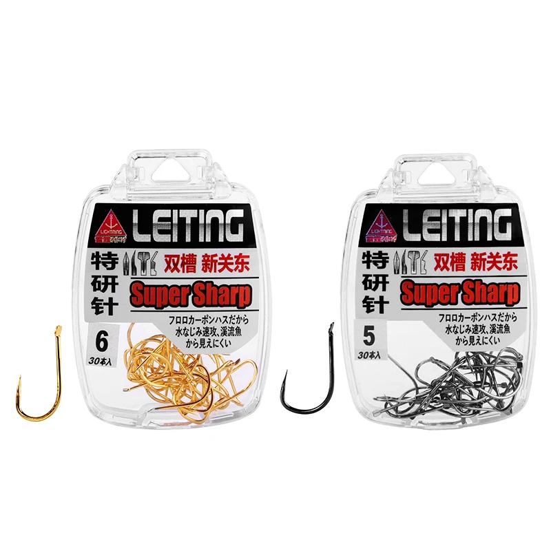 30 шт. высокоуглеродистой Сталь Карп дешевые рыболовный крючок Barbless морской