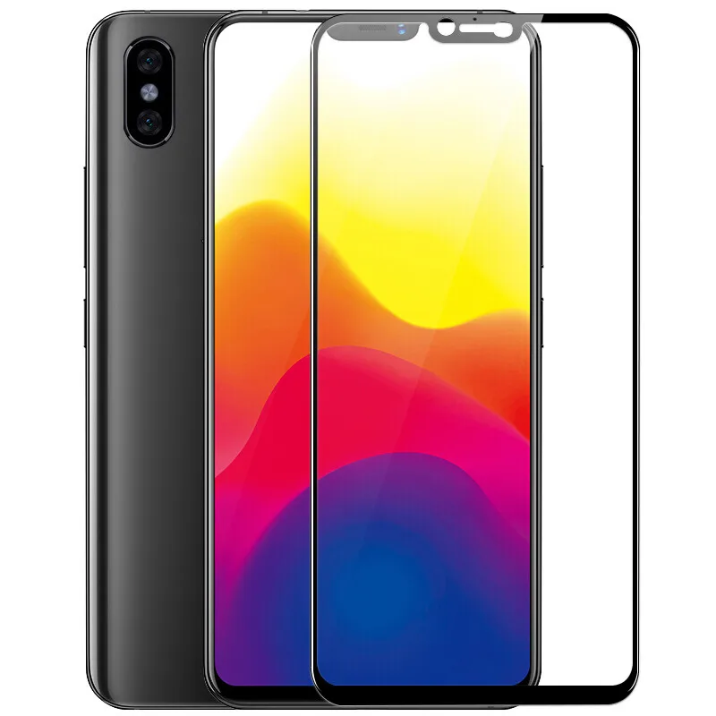 Закаленное стекло с полным покрытием клея для Xiaomi Mi8 Защитная пленка экрана Mi 8