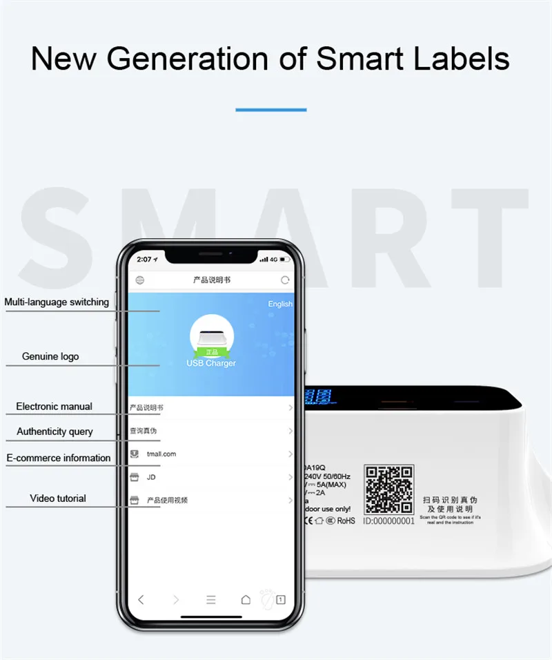Quick Charge 3,0 Smart usb type-C зарядное светодио дный дисплей Быстрая зарядка Настольный Сетевой адаптер питания полосы Зарядное устройство семья зарядное устройство станции