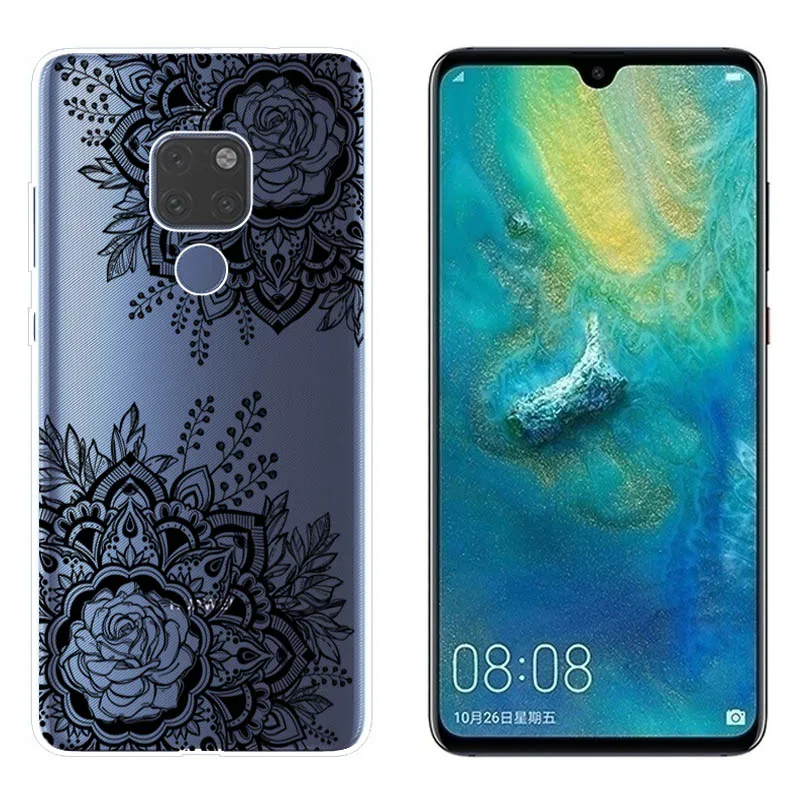 Soft Cases For Huawei Mate 20 Case Cover TPU Silicone Colorful Cartoon Printing Back Fundas Mate20 |