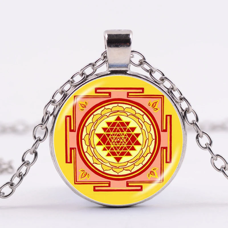 Ожерелье SONGDA с символом древней шри-Янтры талисман Священная геометрия