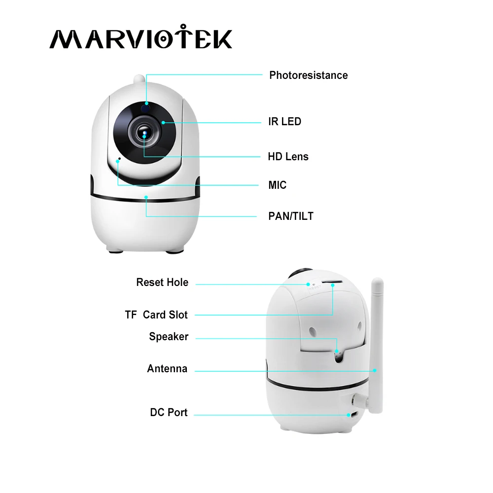 Беспроводная ip-камера для домашней безопасности WiFi интеллектуальная