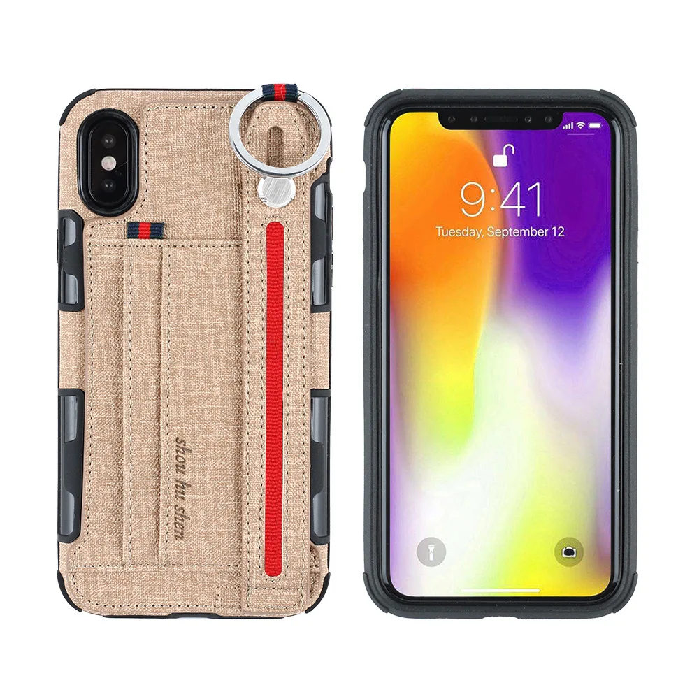 Чехол для iPhone X XS XR Max 7 8 Plus 6 6S с металлическим кольцом|Чехлы-портмоне| |