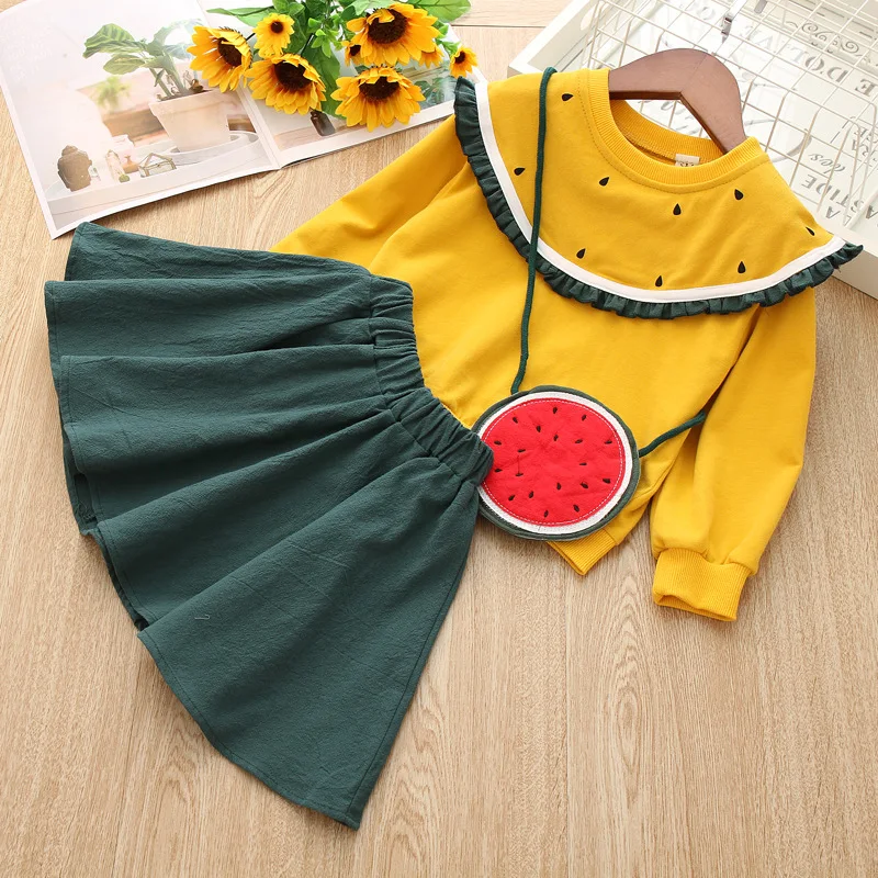 Комплекты для девочек весна 2019 новая детская одежда с деревянными ушками длинным