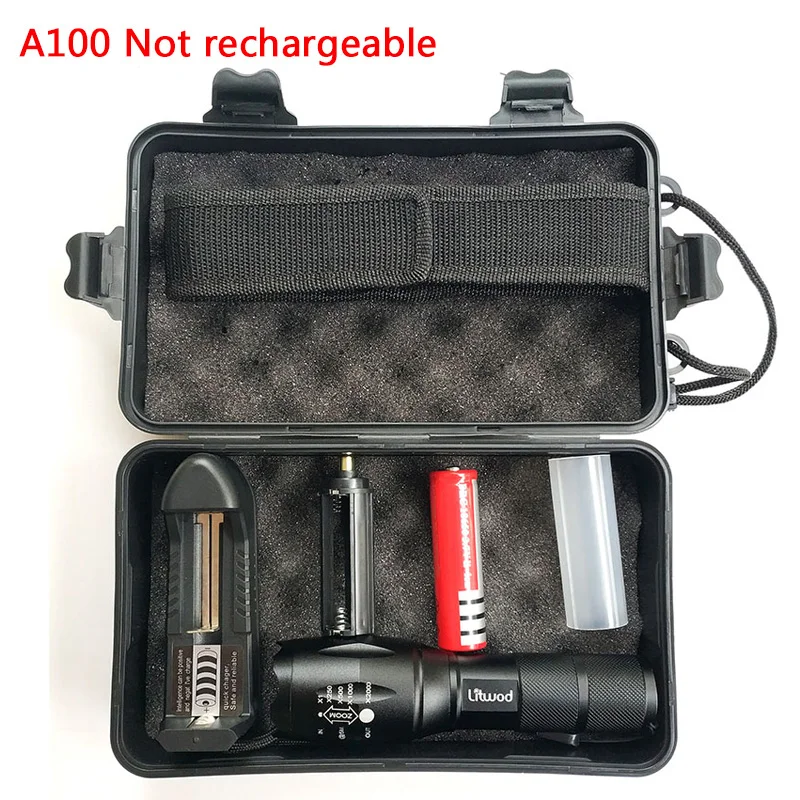 Option G Litwod Z30 Micro USB порт светодиодный фонарь XM-L2 U3 T6 Zoom алюминиевый фонарь с батареей 18650 или AAA для кемпинга - Испускаемый цвет: Option G