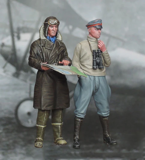 Масштаб 1/32 фигурка из смолы Строительный набор пилотов 54 мм|resin figure|1/32 scalegerman figure |