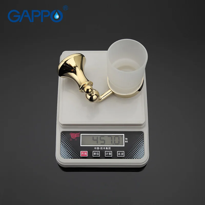 

GAPPO 1 set Zinc alloy cup holder Glass cups Wall-mount Single Toothbrush Tooth cup holder Bathroom Accessories GA1406
